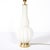 Pair of Mid-Century Modern Hand-Blown Murano Fluted Off White Glass Table Lamps For Sale - Image 9 of 16
