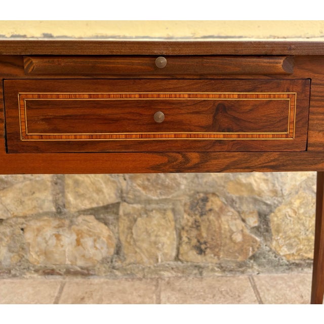Brown Antique French Victorian Ladies Desk, 1860 For Sale - Image 8 of 12
