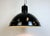Industrial Black Enamel Factory Pendant Lamp, 1950s For Sale - Image 12 of 14