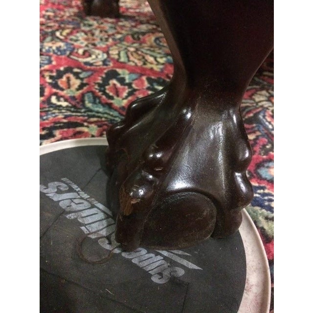 Brown Vintage Secretary Desk, Blind Door Mahogany Secretary Desk For Sale - Image 8 of 17