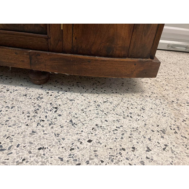 Coffee Late 20th Century Vintage Amish Made Solid Wood Haberdashery or Butler’s Pantry For Sale - Image 8 of 11