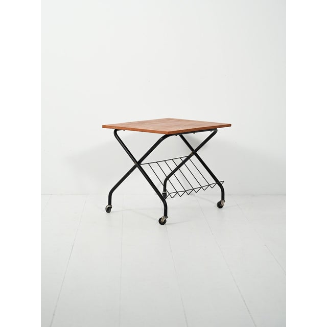 Scandinavian Coffee Table with Magazine Rack, 1960s For Sale - Image 4 of 10