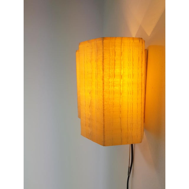 Molecular Double Light Honeycomb Flush Mounts in Fiberglass, 1950s, Set of 2 For Sale - Image 12 of 18