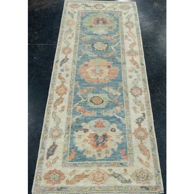 Turkish Oushak Runner Rug 2'3" x 5'8" #17239 Explore a curated collection of hallway runners, wool rugs, and handmade...