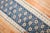Narrow Vintage Blue White Turkish Runner - 1'8" x 8'1" For Sale - Image 4 of 6