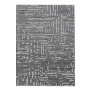 Modern Hand Knotted Wool Area Rug by Keivan Woven Arts 5'8 X 8'5
