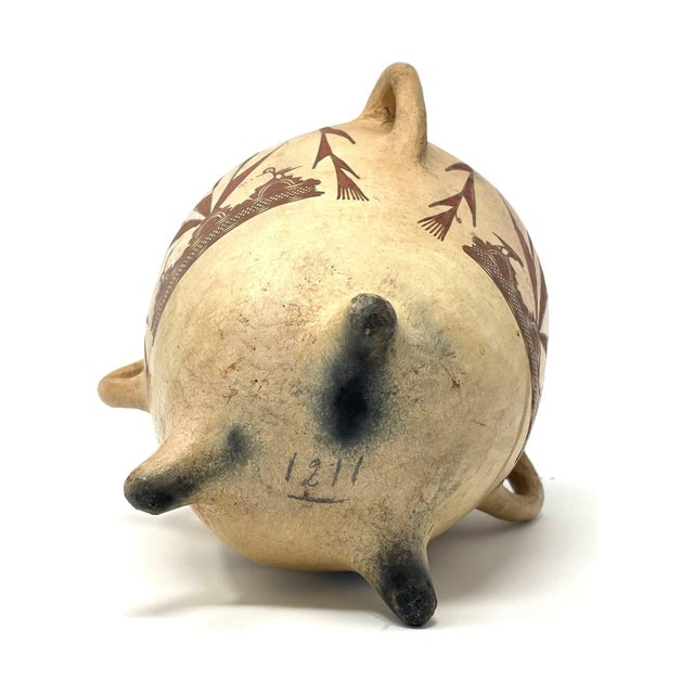 1950s Terracotta Pot From Chiapas, Mexico - 12" H X 8" Diam. For Sale - Image 9 of 9