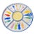 Vintage "Beach Themed" Antica Fornace Ceramiche Da Tavola Divided Ceramic Serving Platter For Sale