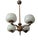 Wood Model 1373/4 Four Arm Chandelier by Paavo Tynell Taito Oy for Oy Taito Ab, 1940s For Sale - Image 7 of 12