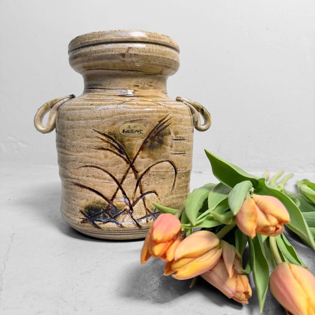 Ceramic Vintage Japanese Ikebana Vase, 1970s For Sale - Image 7 of 13