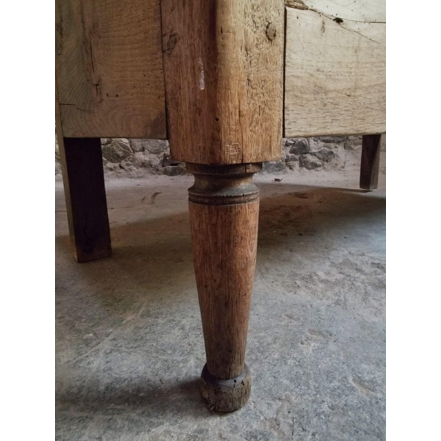 Antique Early 19th Century French Oak Blanket Chest on Stand For Sale - Image 5 of 18