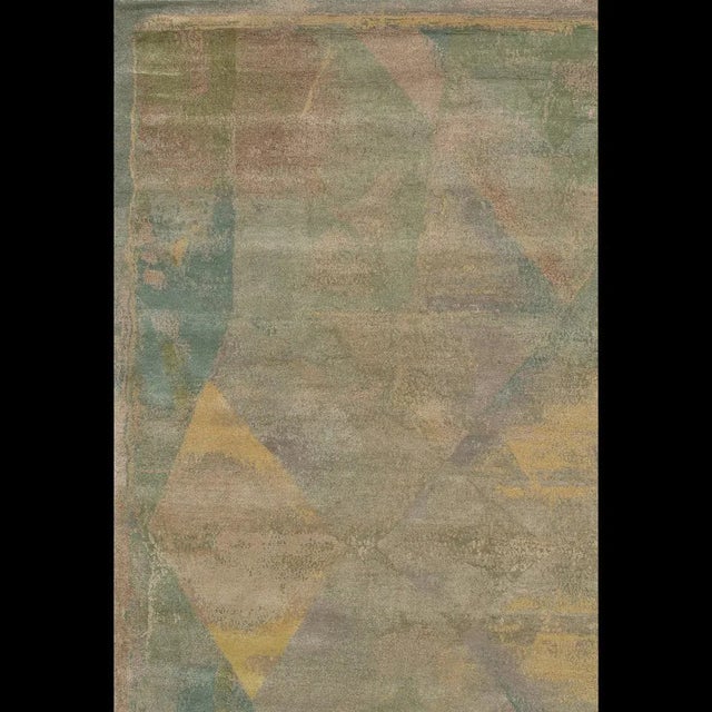 Hand-Knotted Abstract Angles Rug from DSV Carpets For Sale - Image 4 of 5