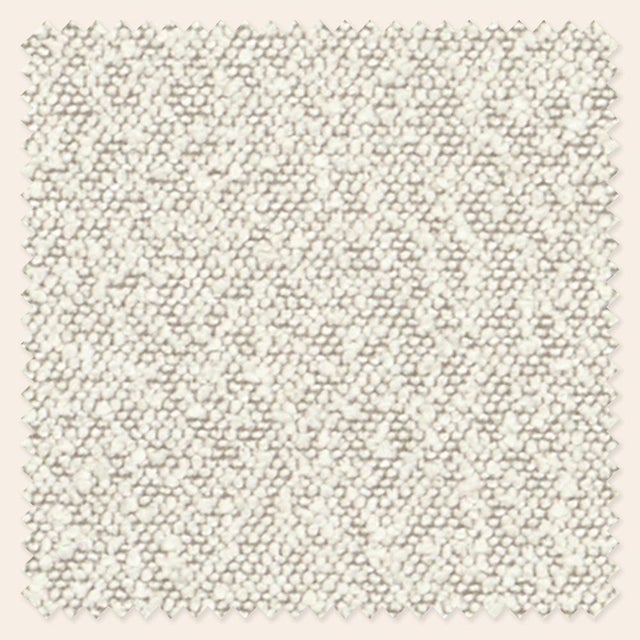 Textile Nougat Boucle Piero Ottoman by Ceraudo For Sale - Image 7 of 8