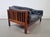 Mid-Century Modern Scandinavian Monte Carlo Sofa in Black Leather and Wood by Ingvar Stockum, 1965 For Sale - Image 16 of 18