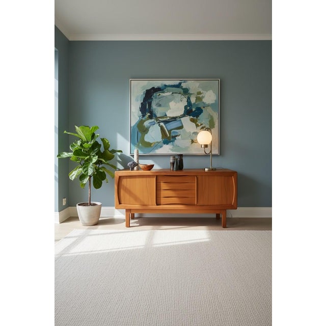Wood Sideboard in Teak by H. P. Hansen and Burchardt Nielsen for Dyrlund, 1960s For Sale - Image 7 of 15