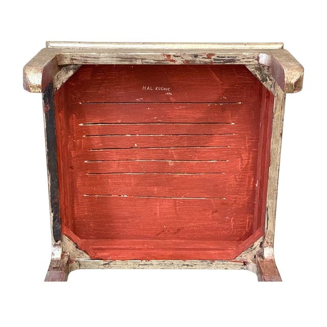 Mid-Century Modern Kuehne Small Silver Coffee Table With Parquet Top For Sale - Image 3 of 4