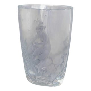 Expo Vase in Crystal Glass by Nils Landberg for Orrefors, 1949 For Sale