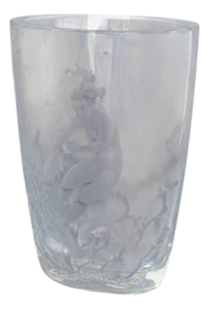 Expo Vase in Crystal Glass by Nils Landberg for Orrefors, 1949
