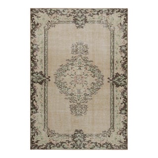 Vintage Zeki Muren Rug in Beige and Brown For Sale