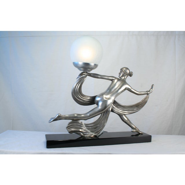 1990s Modern/deco semi-nude girl Lamp For Sale - Image 18 of 18