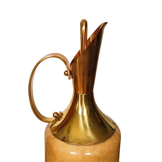 Mid-Century Modern Parchment Thermos Barware by Aldo Tura for Macabo, 1950s For Sale - Image 3 of 4