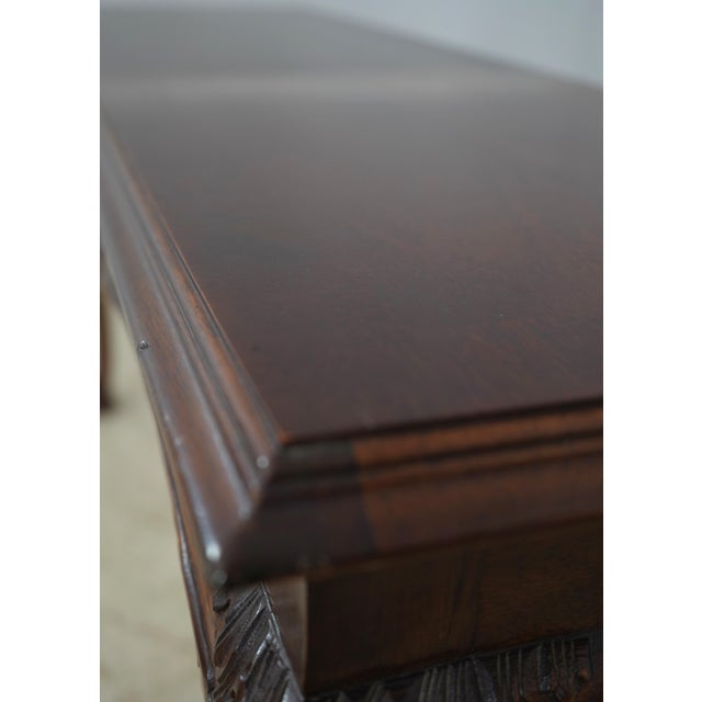 Lane Furniture Lane Chippendale Mahogany Clawfoot Sofa Table For Sale - Image 4 of 13