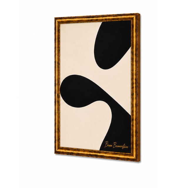 Mid-Century Modern Midnight Current Painting Framed by Bryan Boomershine For Sale - Image 3 of 9