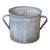 Antique French Galvanized Bucket For Sale