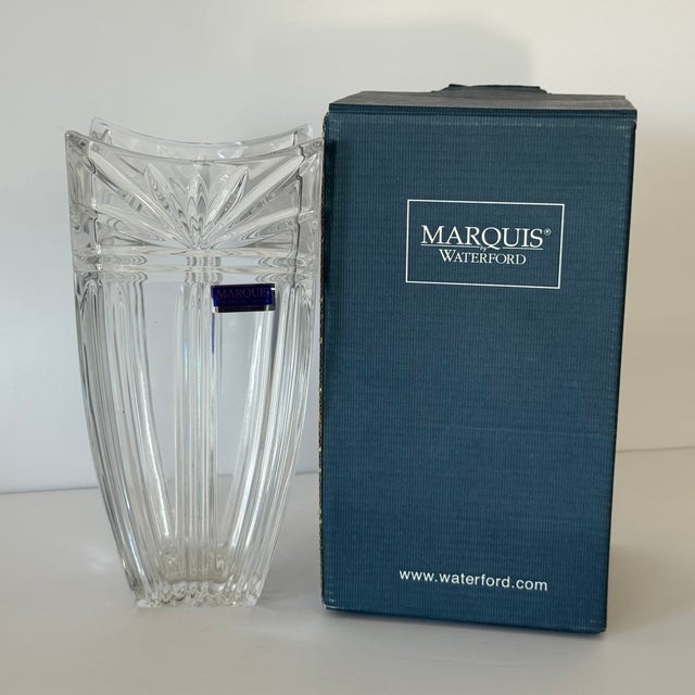 Marquis Vase, Waterford Cut Crystal; Odyssey 8" Vase; Germany — New in box New old stock in original box from 2004 - as...