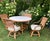 Experience the luxurious designs of Brown Jordan Rattan and wicker furniture with this 5 piece set. Brown Jordan is an...