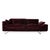 Embrace Set in Velour Velvet Chrome in Violet Aubergine Purple with Manual Function, Set of 3 For Sale - Image 5 of 18