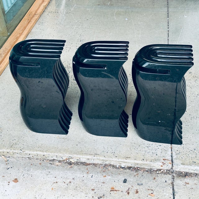 Lorin Marsh Ltd. Postmodern Mercury Leg Glass Coffee Table For Sale - Image 10 of 12