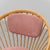 1960s Circular Armchair in Wood and Pink Fabric, 1960s For Sale - Image 5 of 12