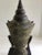 1960s Cast Bronze Crowned Tibetan Buddha Head on Painted Wood Base For Sale - Image 9 of 9