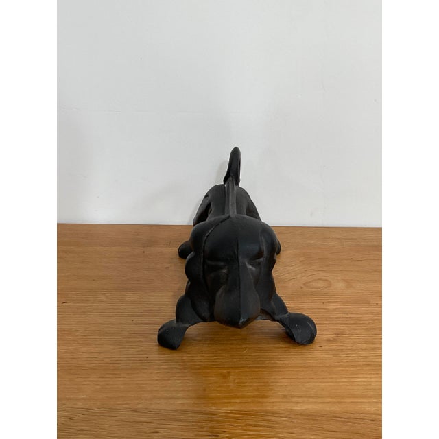 Vintage Cast Iron Dachshund Boot Scraper For Sale - Image 9 of 11