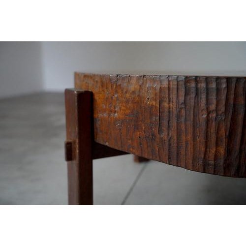 Large Tree Slab Coffee Table, 1960s For Sale - Image 6 of 11