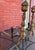 Antique Brass and Iron Fireplace Andirons - Pair For Sale - Image 4 of 8