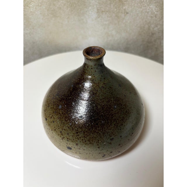 french Birds Egg Vase by Atelier Palègre, 1960s For Sale - Image 3 of 9
