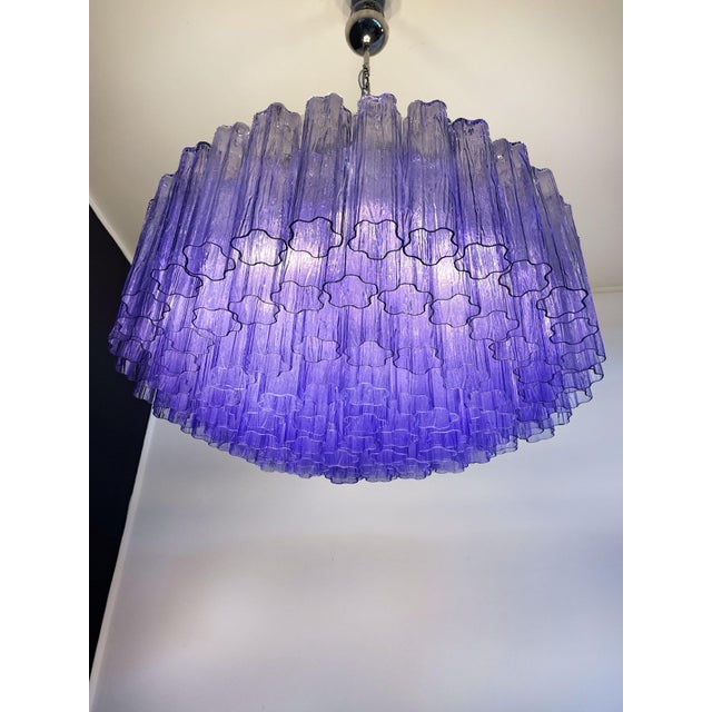 Mid-Century Modern Large Murano Glass Chandelier, 1990s For Sale - Image 3 of 16
