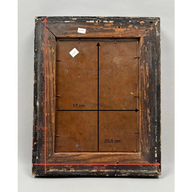 The Holy Face of Christ, 1800s, Oil on Copper For Sale - Image 6 of 7