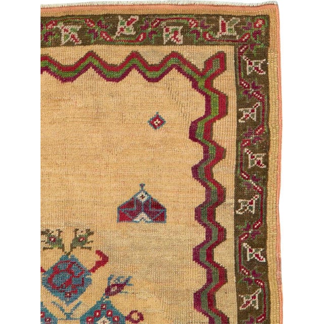 Rustic Galerie Shabab Collection Early 20th Century Turkish Ghiordes Rug For Sale - Image 3 of 9