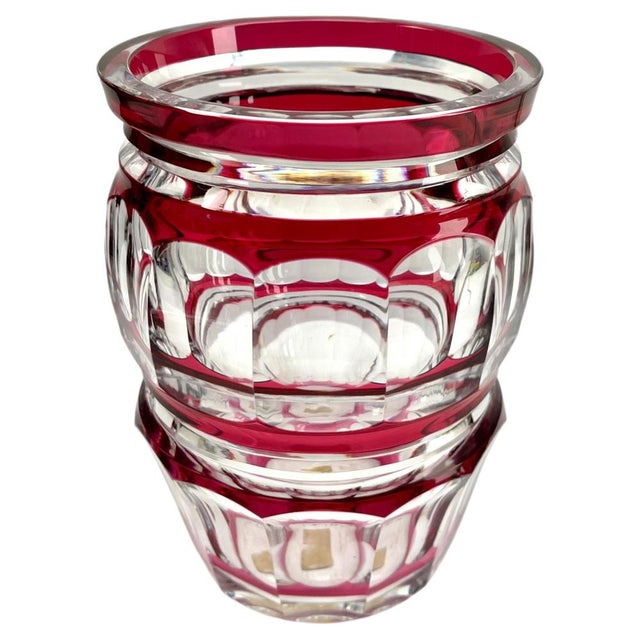 Crystal Vase from Val Saint Lambert, 1950 For Sale - Image 3 of 10