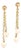 Akoya Pearl Earrings 14k Yellow Gold Certified For Sale