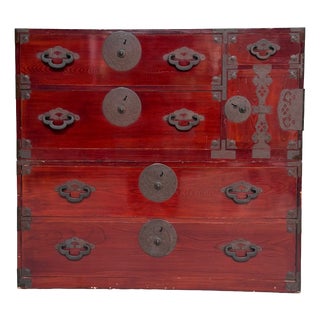 Japanese Kimono Tansu Chest of Drawers, 1890s For Sale