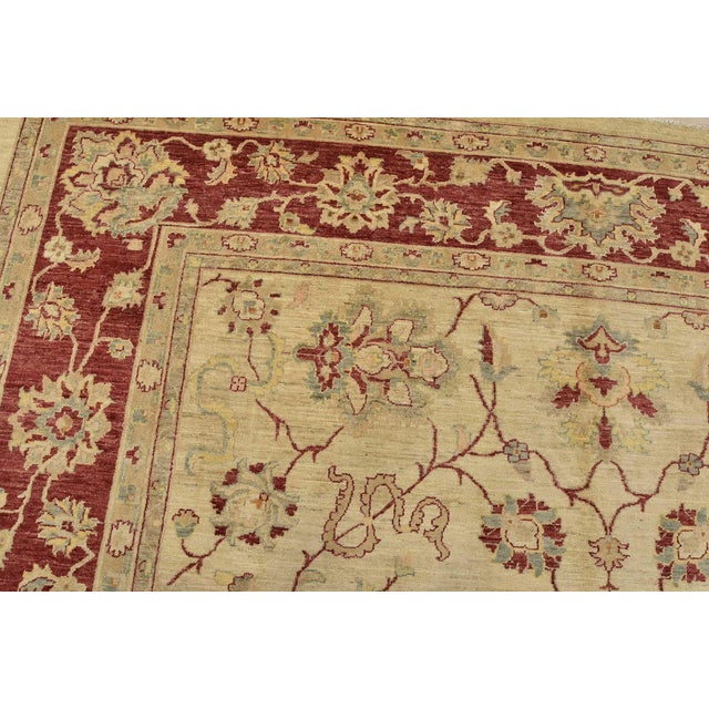 Ziegler Rug 10'1'' X 13'4'' Beige Wool Traditional Hand-Knotted Oriental Carpet For Sale In Philadelphia - Image 6 of 12