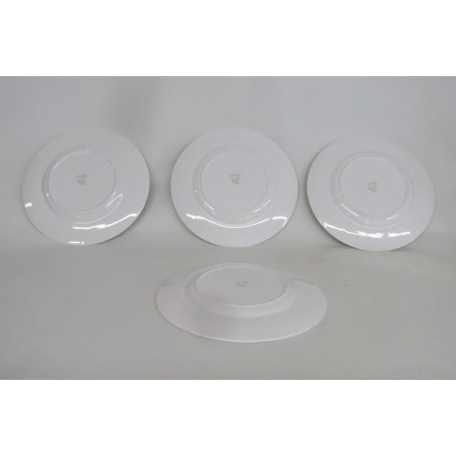 Ceramic Susie Cooper Wild Rose Pastel Plates Set of 4 Made in England Bone China 4841b For Sale - Image 7 of 10