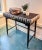 Mid-Century Modern Black Console Table With Drawer For Sale - Image 3 of 9