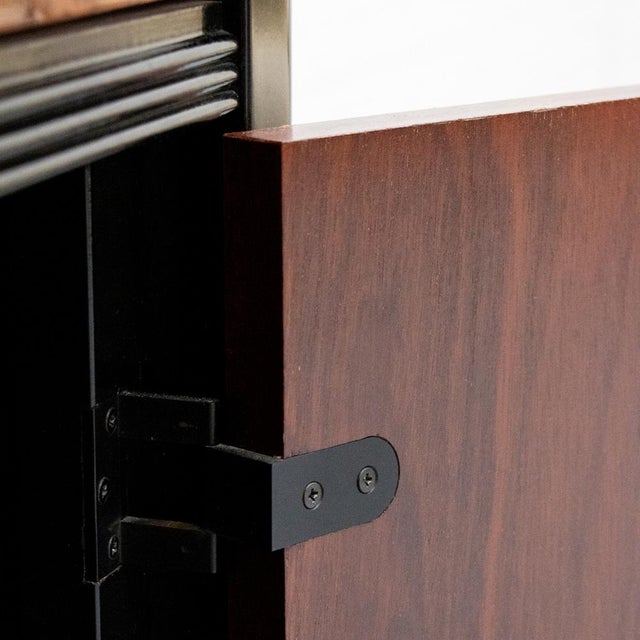 Vintage Italian Sideboard in Burl Wood, 1980s For Sale - Image 10 of 16