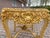 1970s Italian Baroque Gold Leaf Marble White Leather Dining Set – 5pcs For Sale - Image 10 of 18