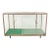 Antique French Glass Front Brass Frame Display Case For Sale